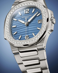 Patek Philippe Nautilus 7010/1G-013 White Gold Blue Wave Dial 32mm