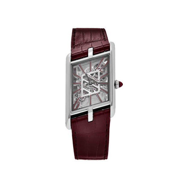 Cartier Tank Asymétrique WHTA0023 Temple Edition Platinum Skeleton
