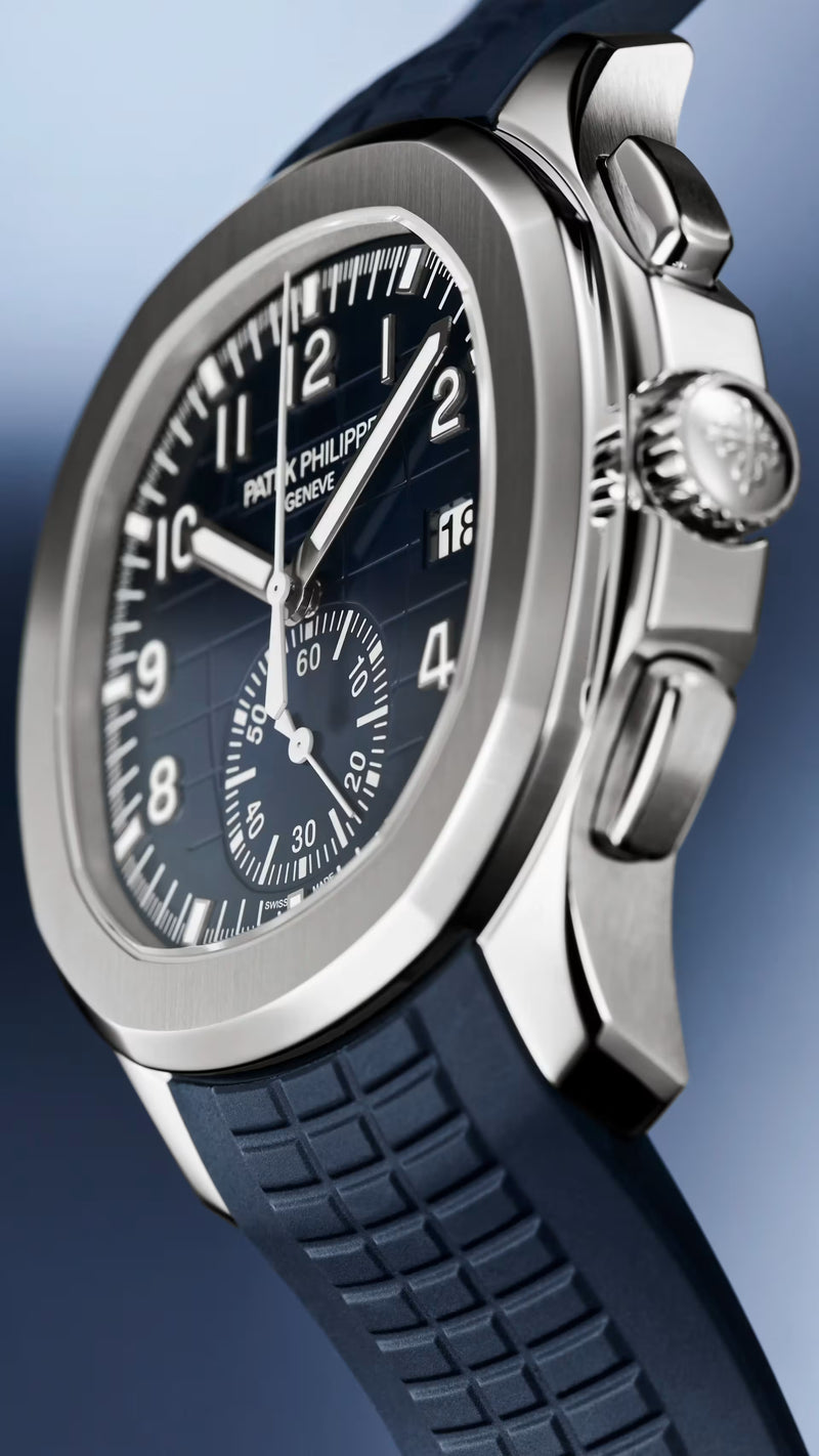 Patek Philippe Aquanaut 5968G-001 Flyback Chronograph Blue Dial 42mm