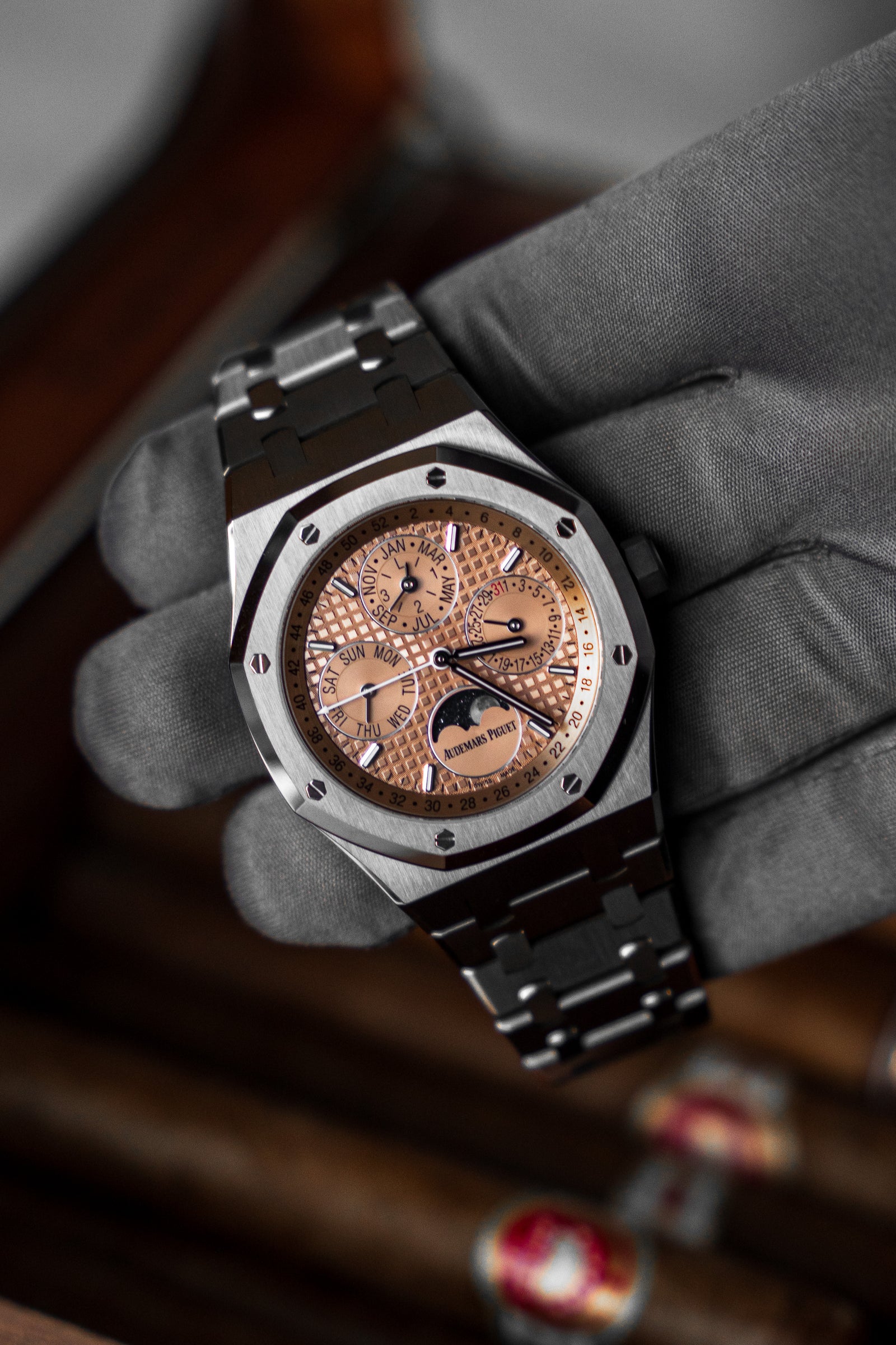 Audemars Piguet Royal Oak Perpetual Calendar Salmon Titanium