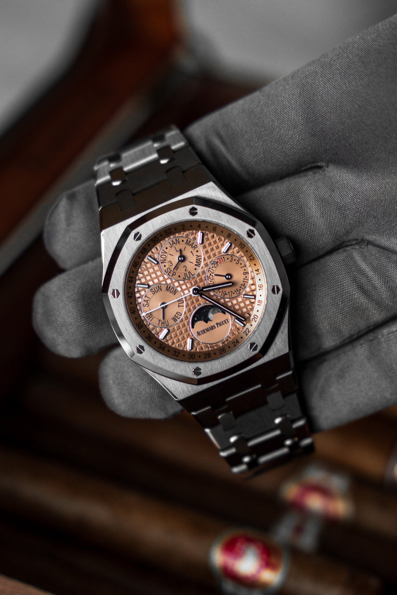 Audemars Piguet Royal Oak Perpetual Calendar Salmon Titanium