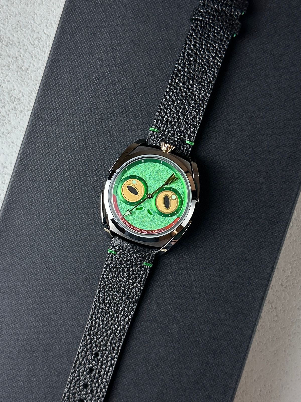 Louis Erard x Konstantin Chaykin Unfrogettable Green Titanium 40mm