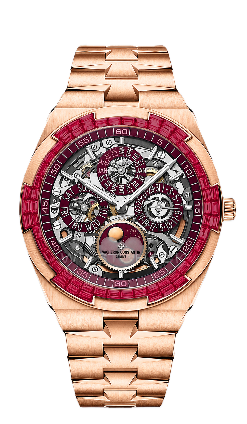 Vacheron Constantin Overseas Perpetual Calendar Ultra-Thin Skeleton Ruby Off-Catalog 4307V1220R-239C