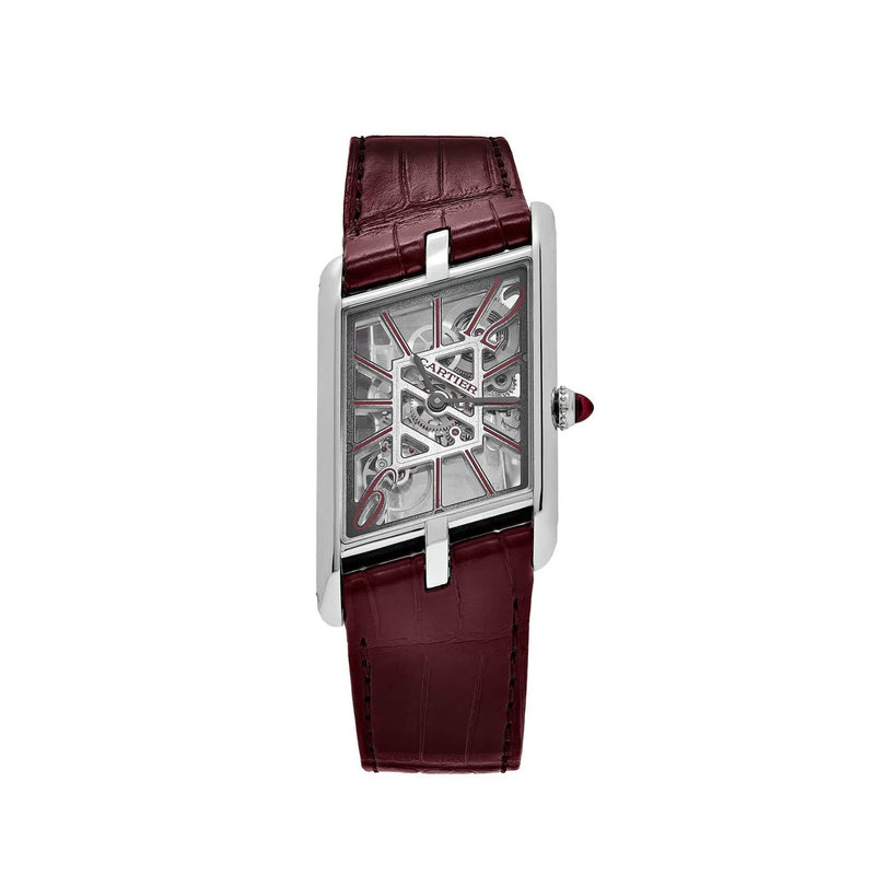 Cartier Tank Asymétrique WHTA0023 Temple Edition Platinum Skeleton
