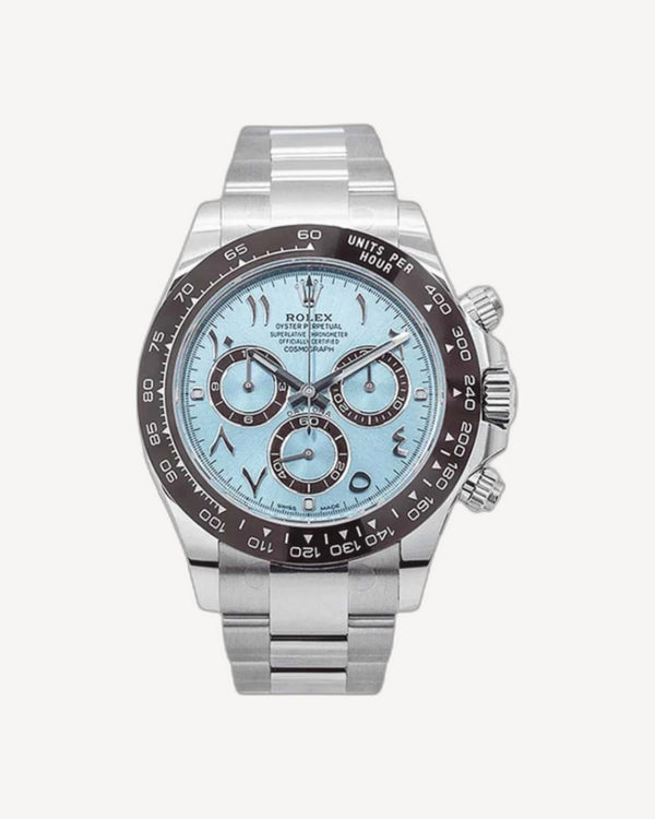 Rolex Daytona Platinum Ice-Blue/Arabic Dial 116506
