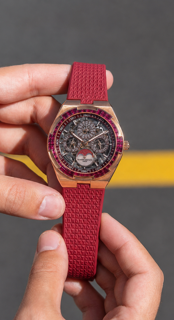Vacheron Constantin Overseas Perpetual Calendar Ultra-Thin Skeleton Ruby Off-Catalog 4307V1220R-239C